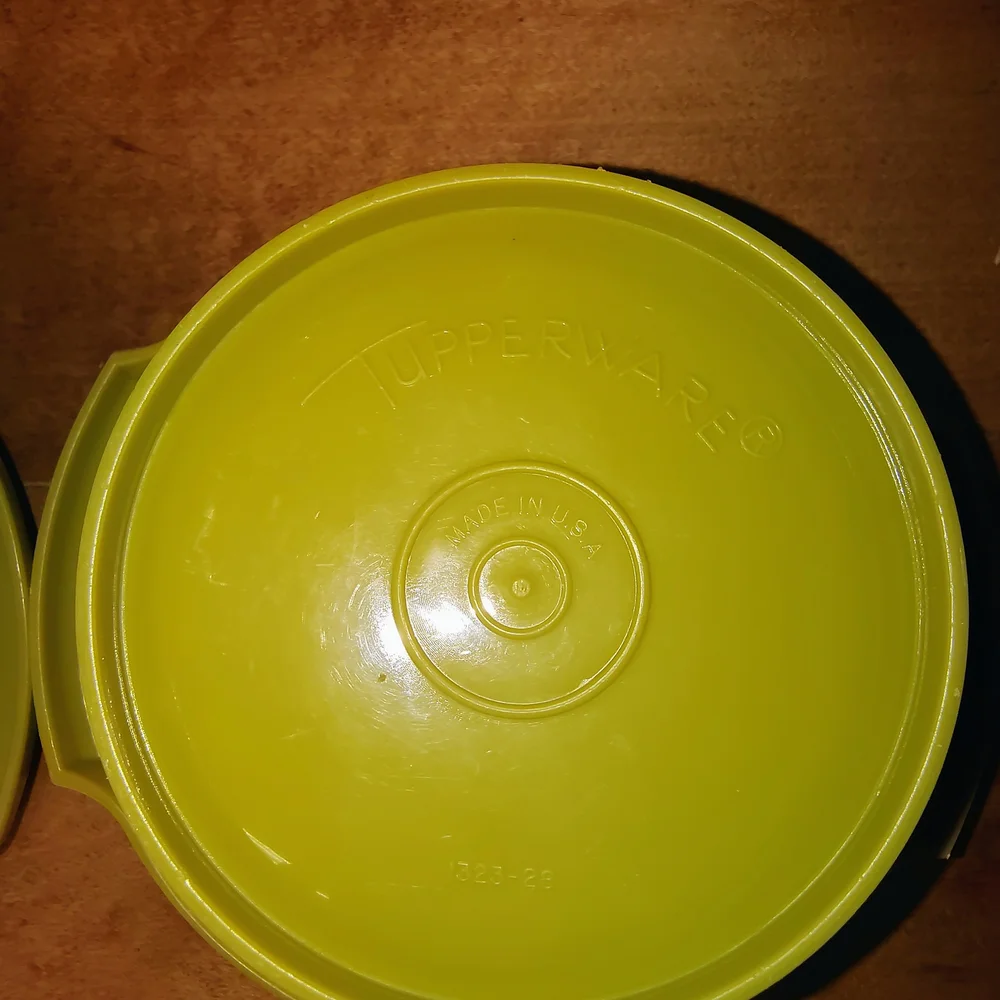 Vintage Tupperware,2 Avocado Green,Kitchen Storage Bowls